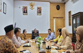 Meeting with Rector, University of Jambi